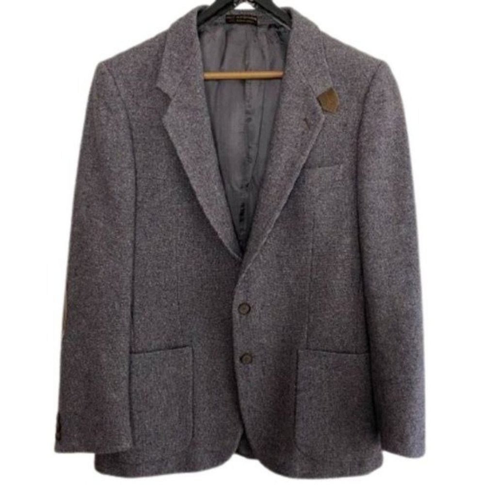 Egon Von Furstenberg Men’s Brown Elbow Patches Prince Egon Collection 42R Gray